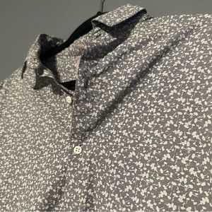 A-Frame stretch gray button down dress shirt size L large